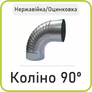 Коліно 90º гофроване